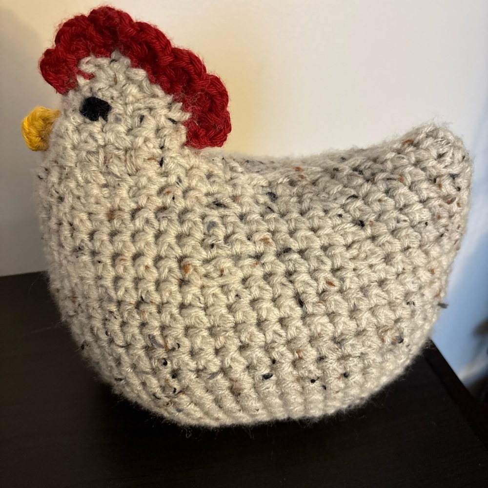 Handmade Crochet Chicken Decor - Picture 4 of 4